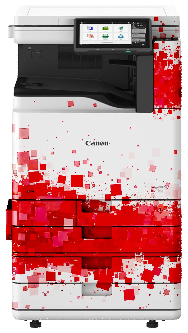 Canon imageFORCE C3150 konfetti dizájnnal fóliázva