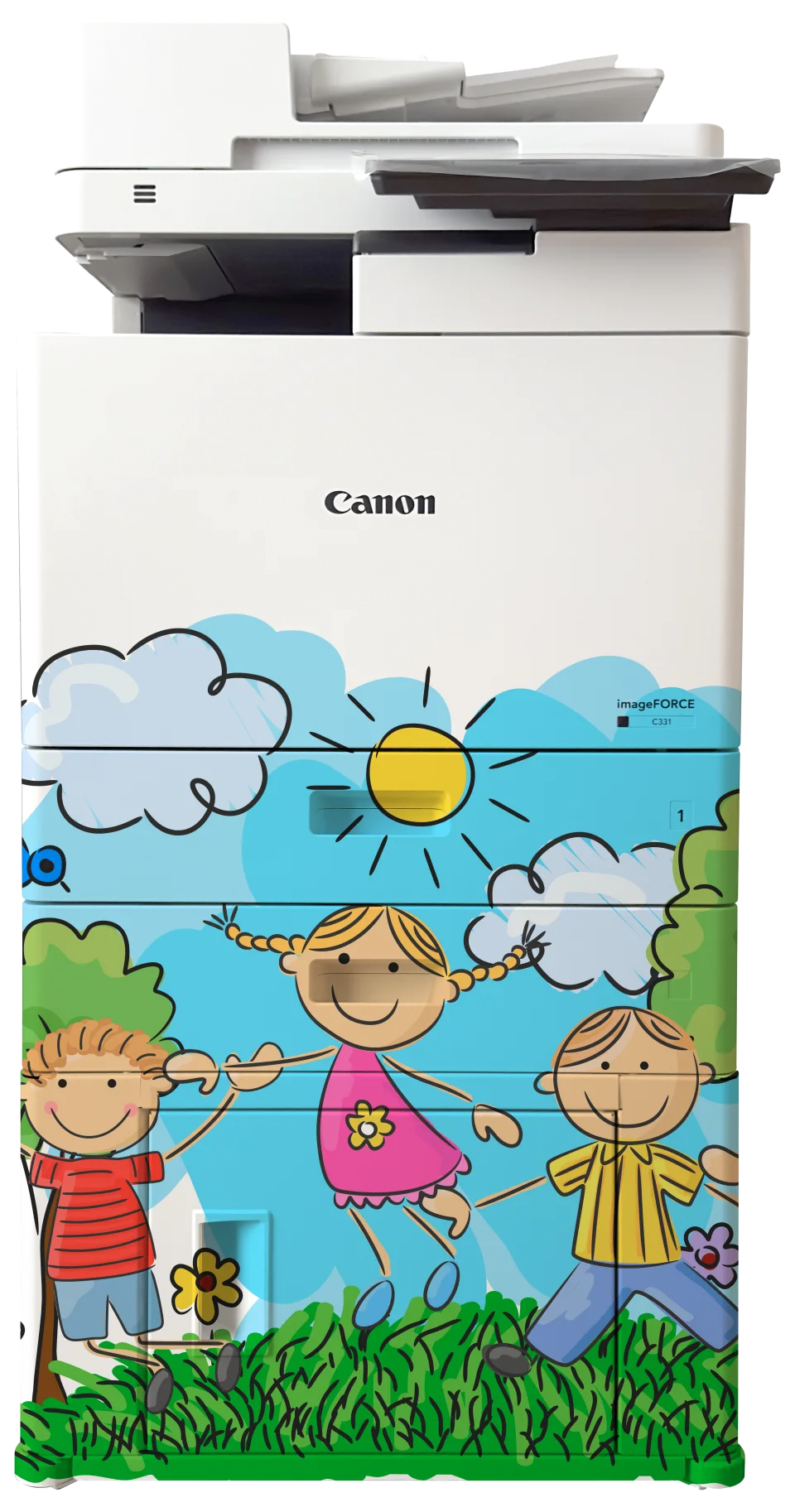 Canon imageFORCE C331 napsütés dizájnnal fóliázva